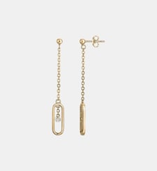 Boucles d'oreilles États d'Âme en Plaqué Or La Garçonne Diamant