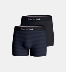 Lot de 2 boxers unis en coton Eden Park
