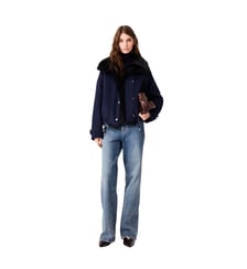 Manteau court en double face Maje