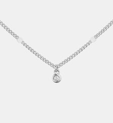 Collier chaîne Pure | Essentielle en Argent avec diamant blanc La Garçonne Diamant