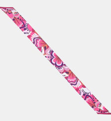 Bandeau en twill de soie à motif graphique Lancel