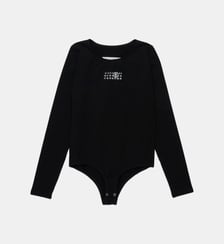 Body à manches longues avec logo Numeric MM6 Maison Margiela