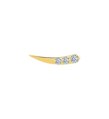 Puce STARDUST droite - 3 diamants, poids total 0,22ct approx. - Or jaune 750‰ La Brune & La Blonde