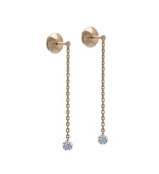 Pendants d'oreilles 360° - 2 diamants, poids total 0,20ct approx. - Or rose 750‰ La Brune & La Blonde