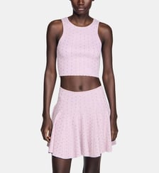 Pull court en maille strassé Sandro
