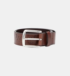 Ceinture en cuir de 4 cm avec logo gravé Diesel
