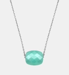 Collier, amazonite, or blanc Morganne Bello