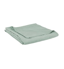Drap plat en lin lavé, RÊVE DE LIN Blanc Cerise