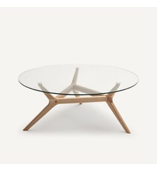 Table basse chêne Ø90 cm AM.PM