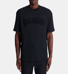 T-shirt monogramme éponge Balmain