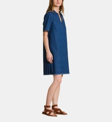 Robe courte en jean à manches courtes La Fée Maraboutée