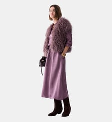 Robe midi en satin jacquard Liu Jo