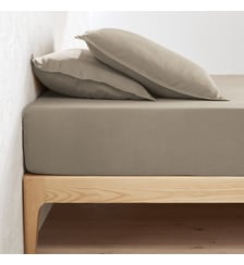 Drap housse lin lavé, bonnet 35 cm La Redoute Interieurs