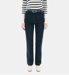 Pantalon pelleydenim2 - Motif uni - Coton - Coupe flare Caroll