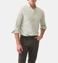 Chemise slim en coton oxford à carreaux col boutonné Gunn unisexe Rodd & Gunn