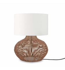 Lampe de Table Kalahari - Taupe/Rotin - Ø32cm Good&Mojo