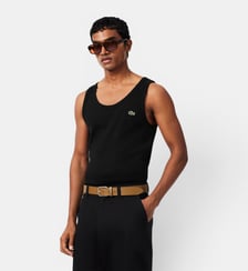 Débardeur slim fit coton côtelé Lacoste