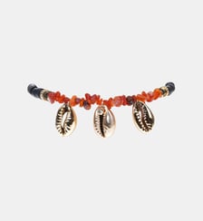 Bracelet de cheville perles avec coquillages pendentifs KORALIA Hipanema