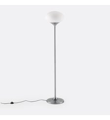 Lampadaire métal fer chrome et opaline La Redoute Interieurs