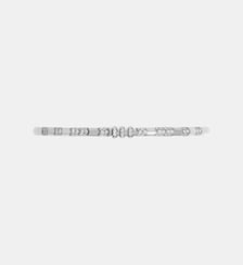 Bracelet maille reptile or blanc 18K et diamants blancs Statement