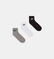 Lot de trois socquettes avec logo D Diesel