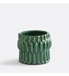 Cache-pot en céramique reliéfée, diamètre 13,5 cm La Redoute Interieurs