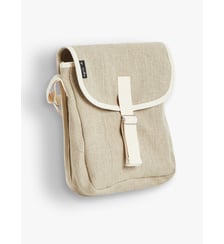 sacoche Anael en lin beige Agnès b.