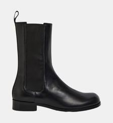 bottines Leandra en cuir noir Agnès b.