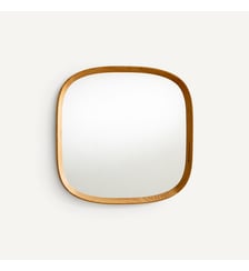 Miroir organique chêne massif, H60cm AM.PM