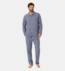 Pyjama boutonné en flanelle de coton - Elie Arthur