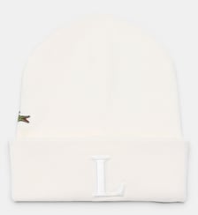Bonnet laine mélangée brodé Lacoste