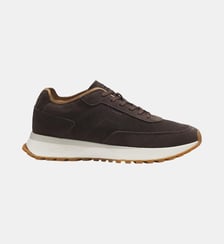 Baskets en cuir suédé à perforations BOSS