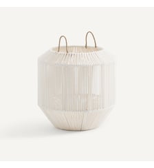 Panier rond tissé à la main en coton, grand modèle AM.PM
