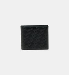 Portefeuille en cuir à logo embossé all-over Diesel