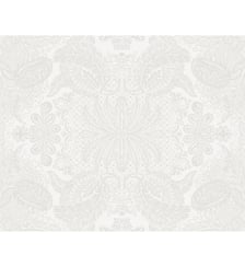 Set pur coton enduit motif jacquard blanc Mille isaphire blanc Garnier Thiebaut