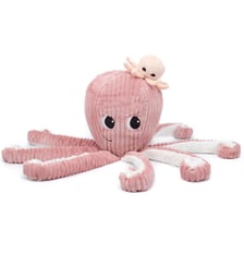 Peluche géante Filou la pieuvre et son bébé Déglingos