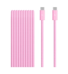 Câble USB C 240W USB-C vers USB-C 3m tisse rose neon Beats