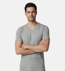 T-shirt Organic coton col V Impetus