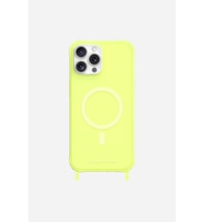 Coque de téléphone magsafe jaune fluo avec anneaux pour iPhone 16 Pro Max La Coque Française