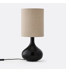 Lampe à poser verre et lin La Redoute Interieurs