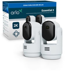 Caméra de surveillance Essential 3 2K - 2 caméras PTZ Arlo