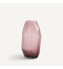 Vase en verre dépoli lie de vin AM.PM