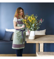 Tablier Fleurs à croquer 100% coton Le Jacquard Francais