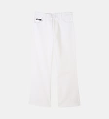 Pantalons en coton et lin DKNY