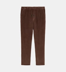 Pantalon 557 en velours côtelé stretch à taille élastiquée Serge Blanco