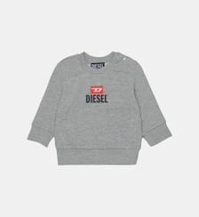 Sweat-shirt à col rond avec logo Diesel Kids