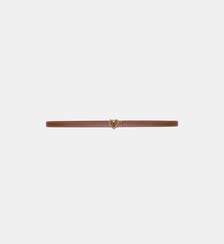 Ceinture fine en cuir à cœur Maje