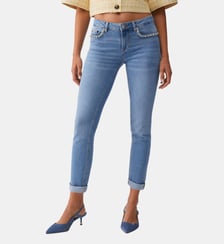 Jean skinny avec broderies bijoux Liu Jo