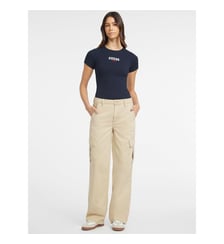 Pantalon cargo droit en coton Guess Jeans