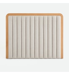 Tête de lit rembourrée, plaqué chêne et tissu texturé La Redoute Interieurs